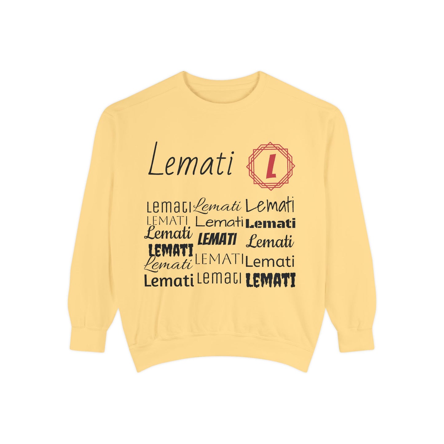 LEMATI Garment-Dyed Sweatshirt