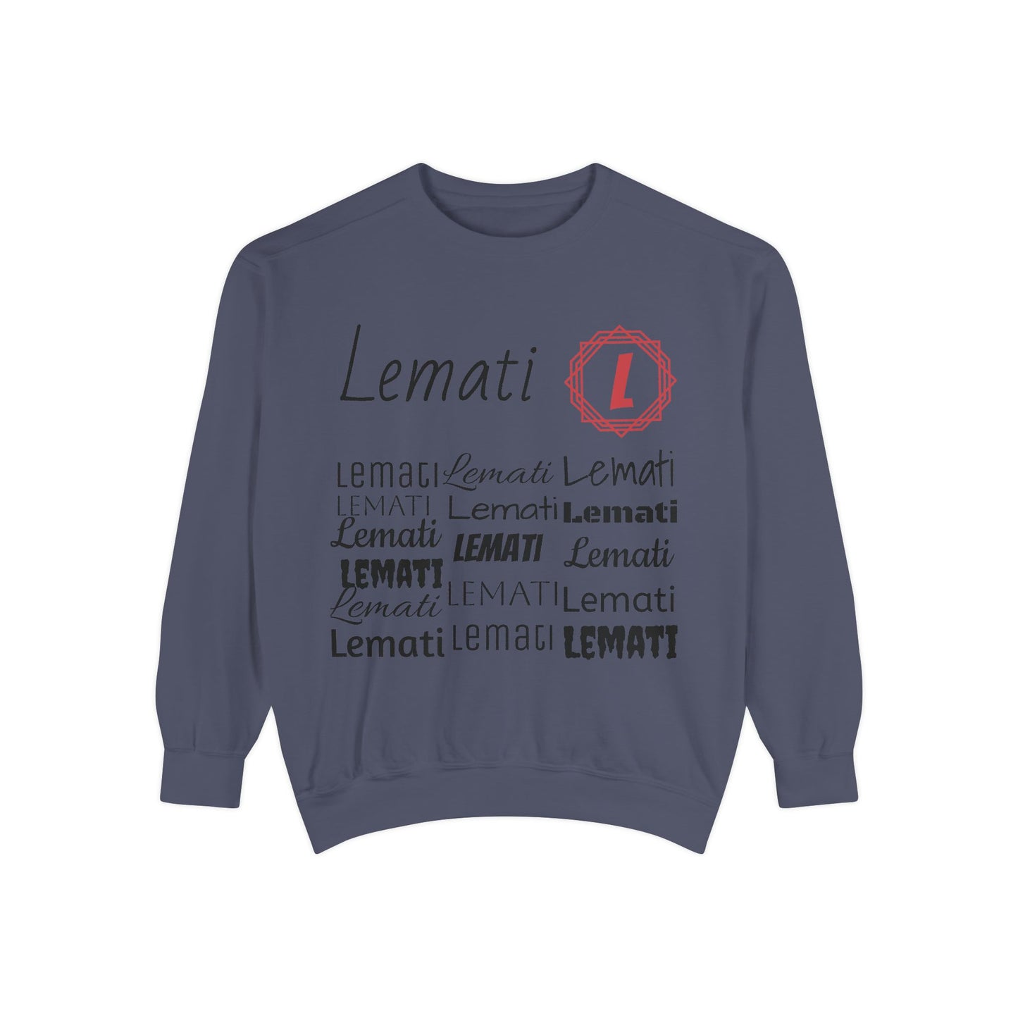 LEMATI Garment-Dyed Sweatshirt