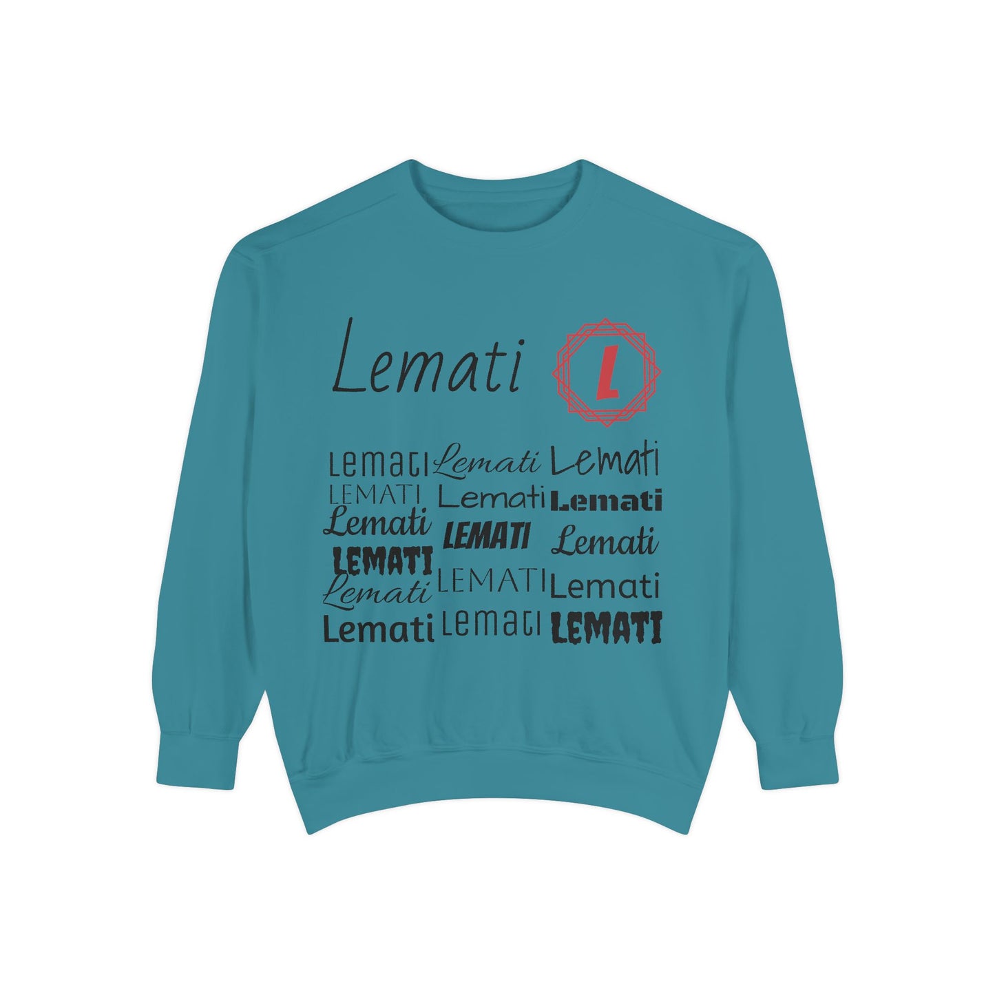 LEMATI Garment-Dyed Sweatshirt