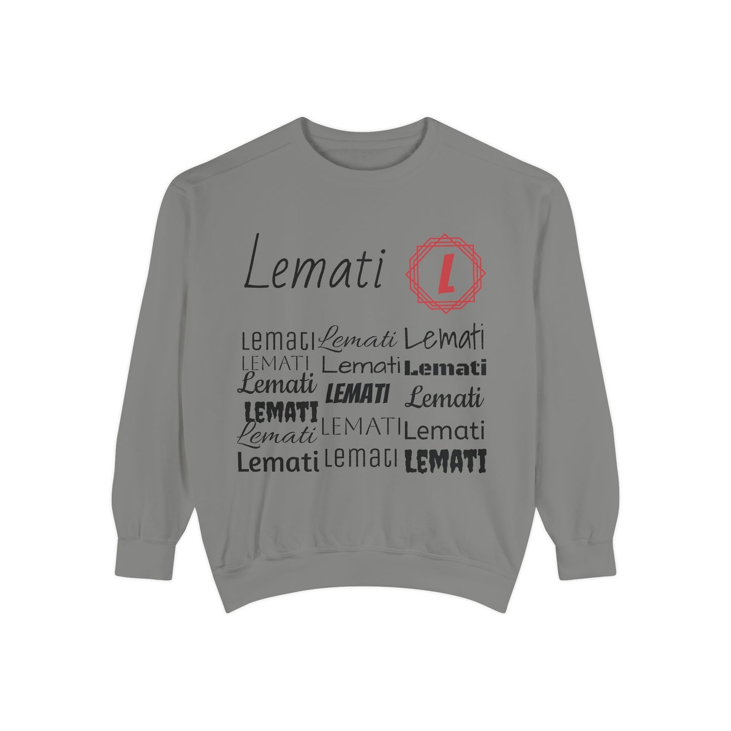 LEMATI Garment-Dyed Sweatshirt