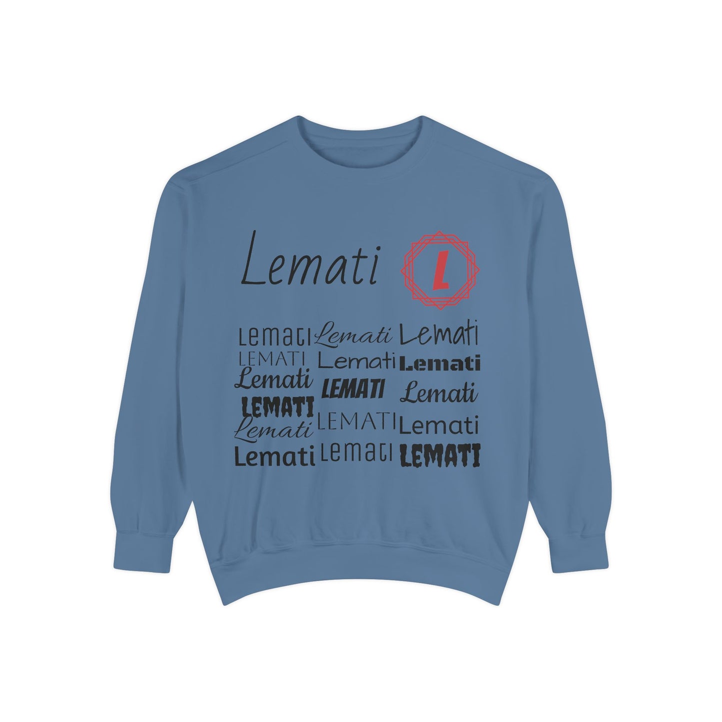 LEMATI Garment-Dyed Sweatshirt