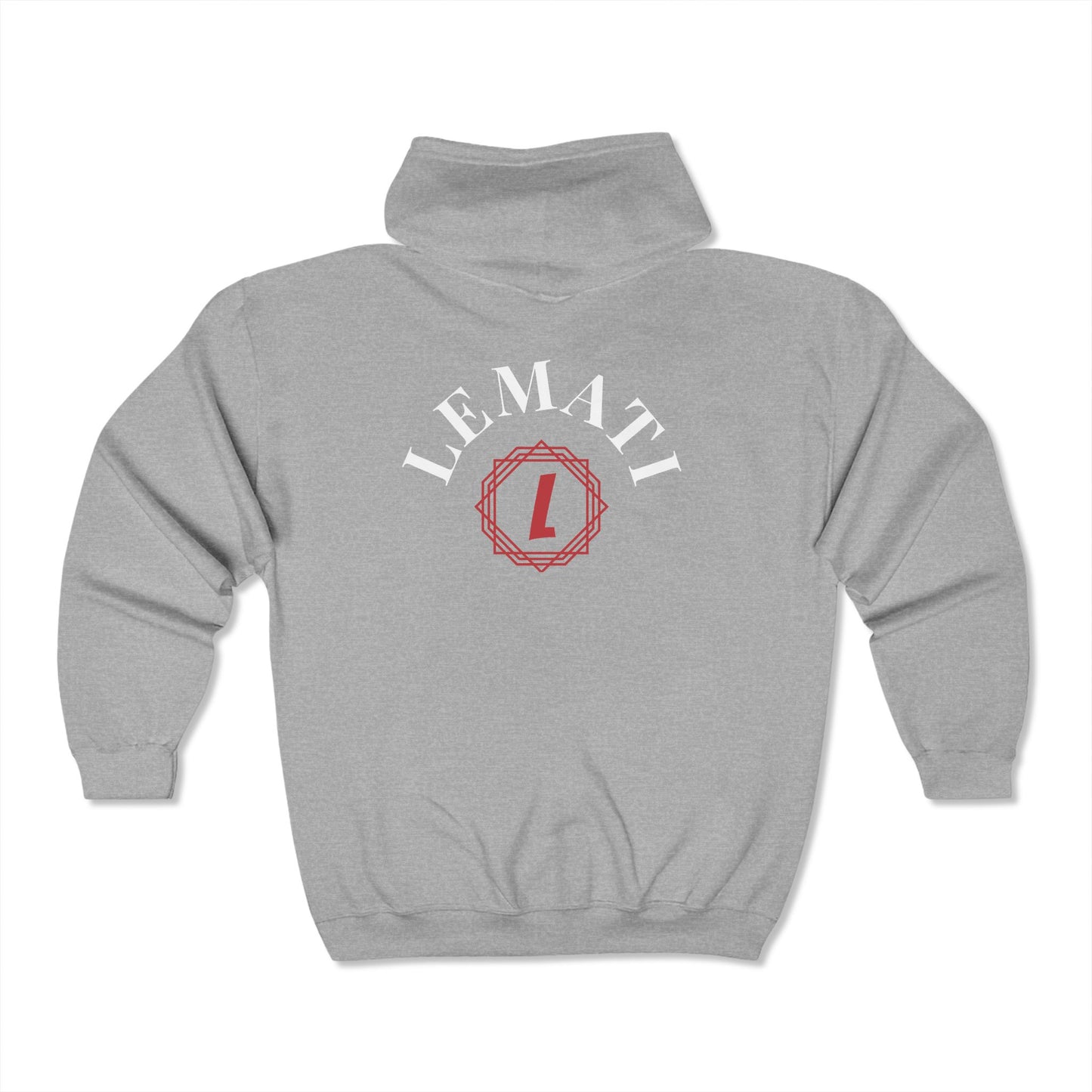 Unisex Lemati Full Zip Hooded Sweatshirt