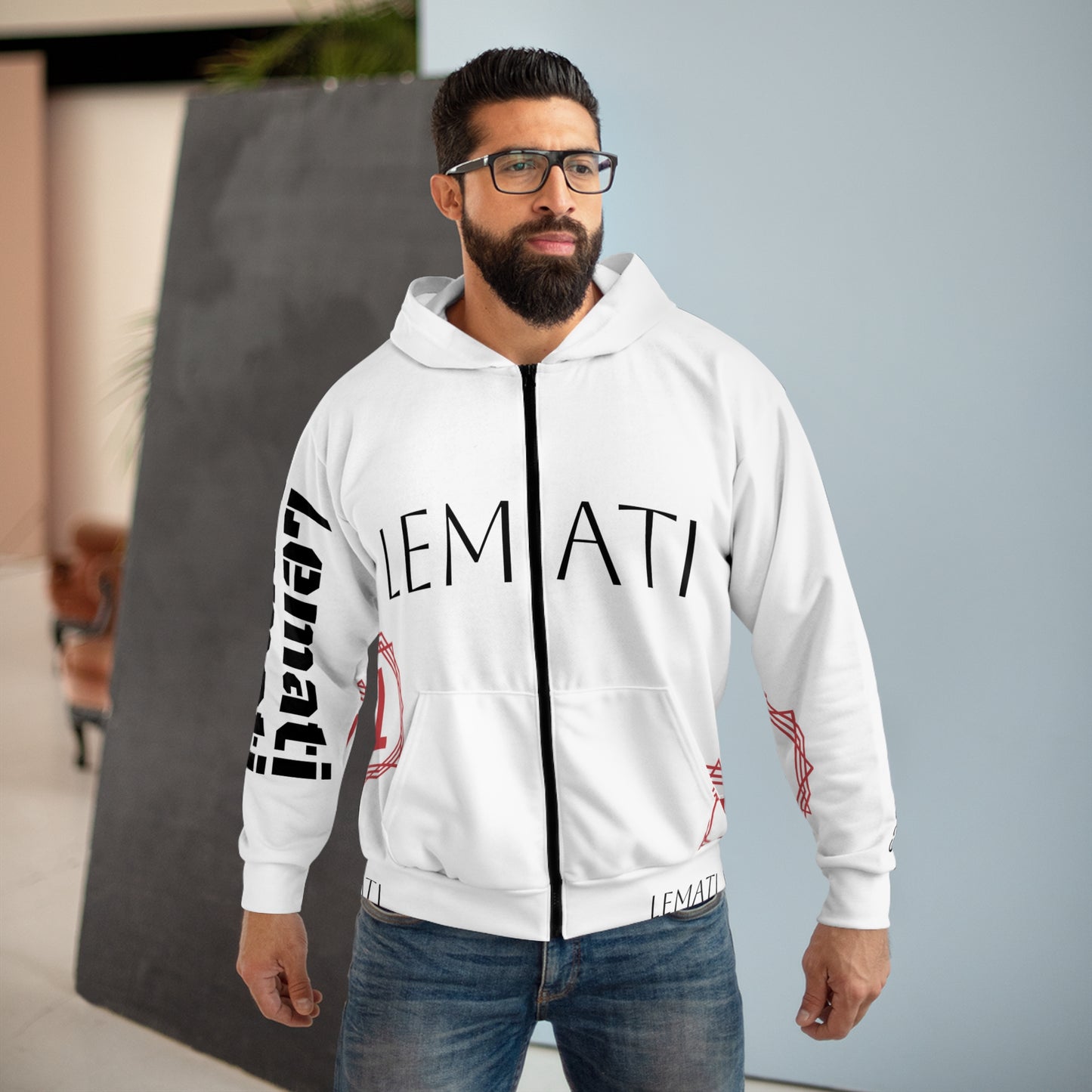 LEMATI  Unisex   Zip Hoodie