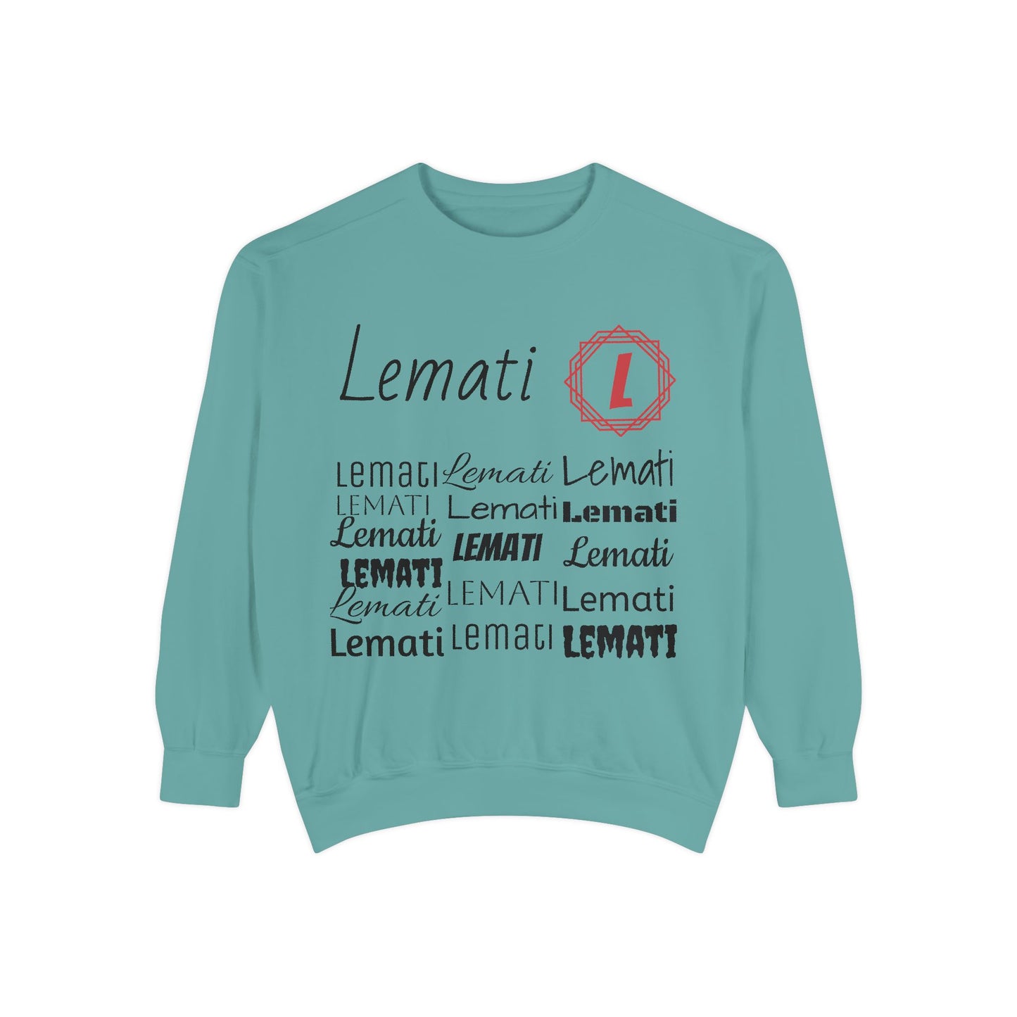 LEMATI Garment-Dyed Sweatshirt