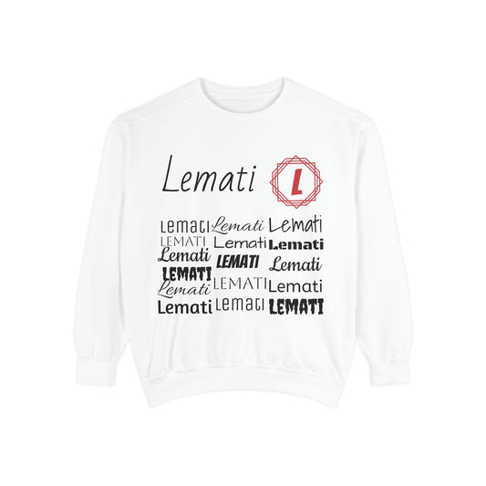 LEMATI Garment-Dyed Sweatshirt