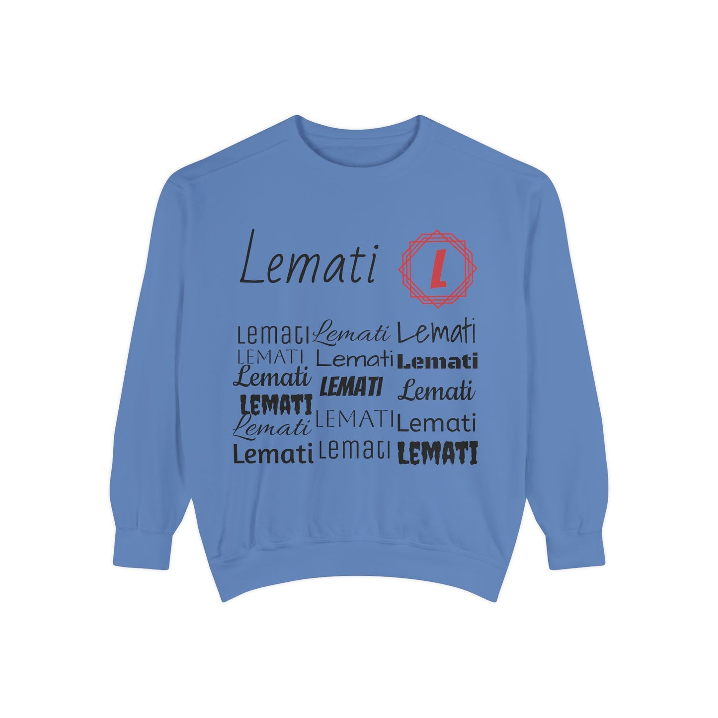 LEMATI Garment-Dyed Sweatshirt