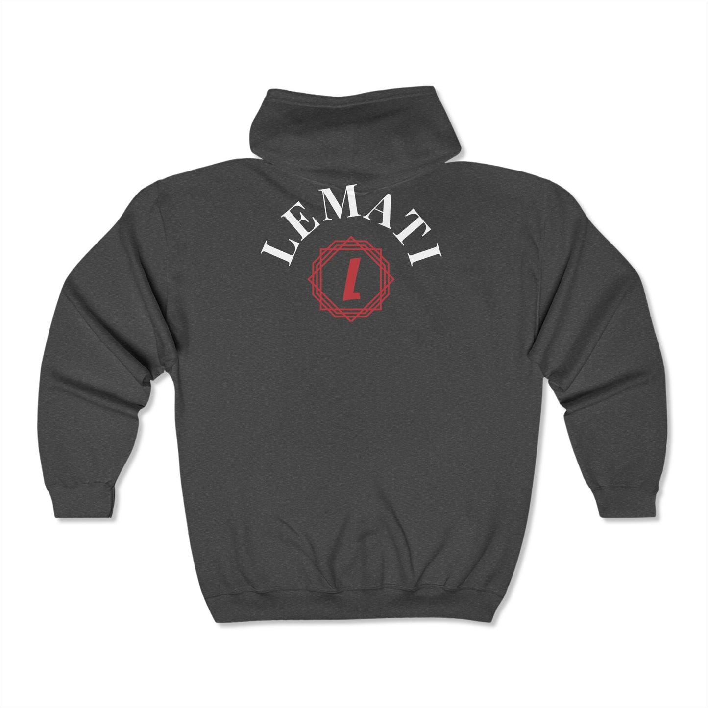 Unisex Lemati Full Zip Hooded Sweatshirt