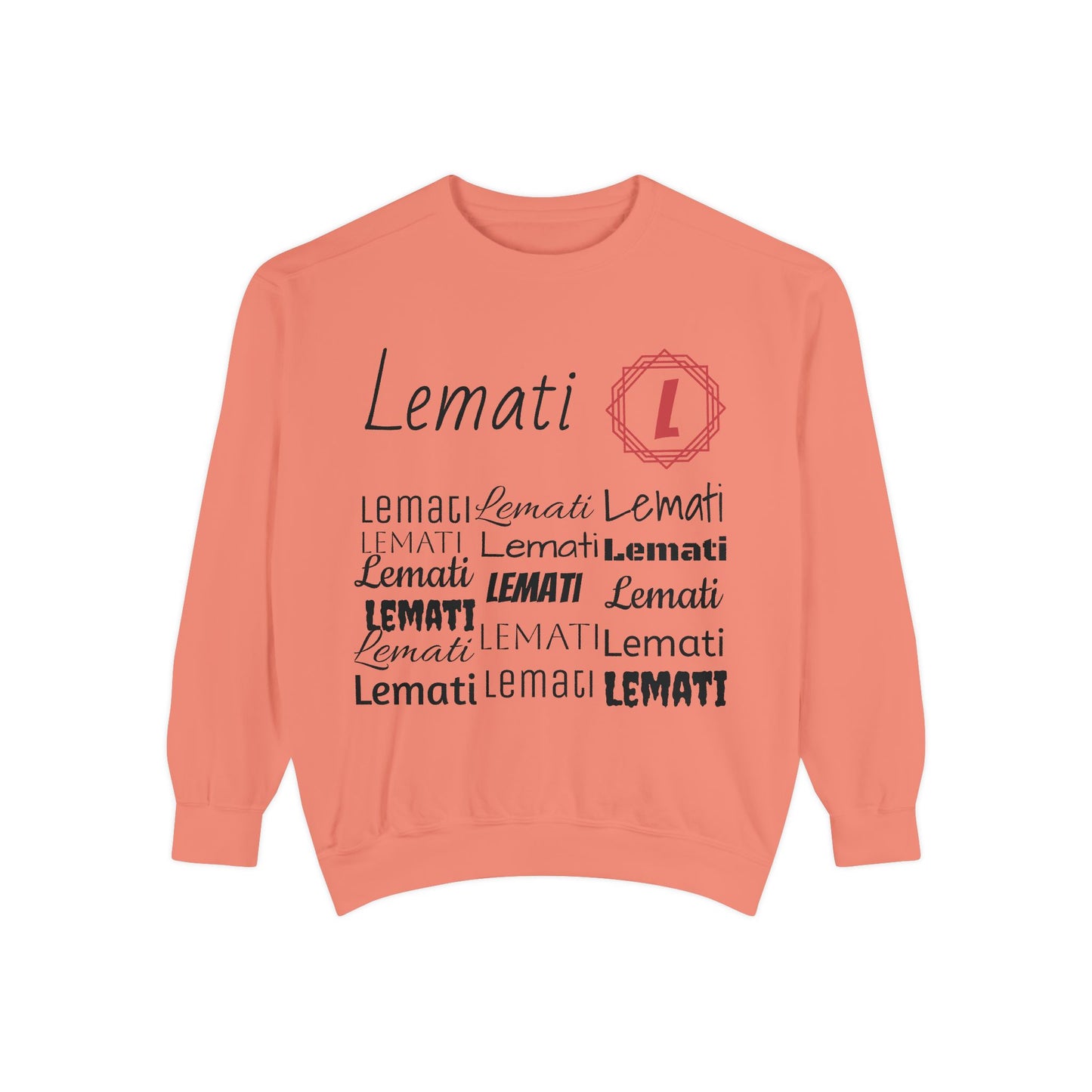 LEMATI Garment-Dyed Sweatshirt