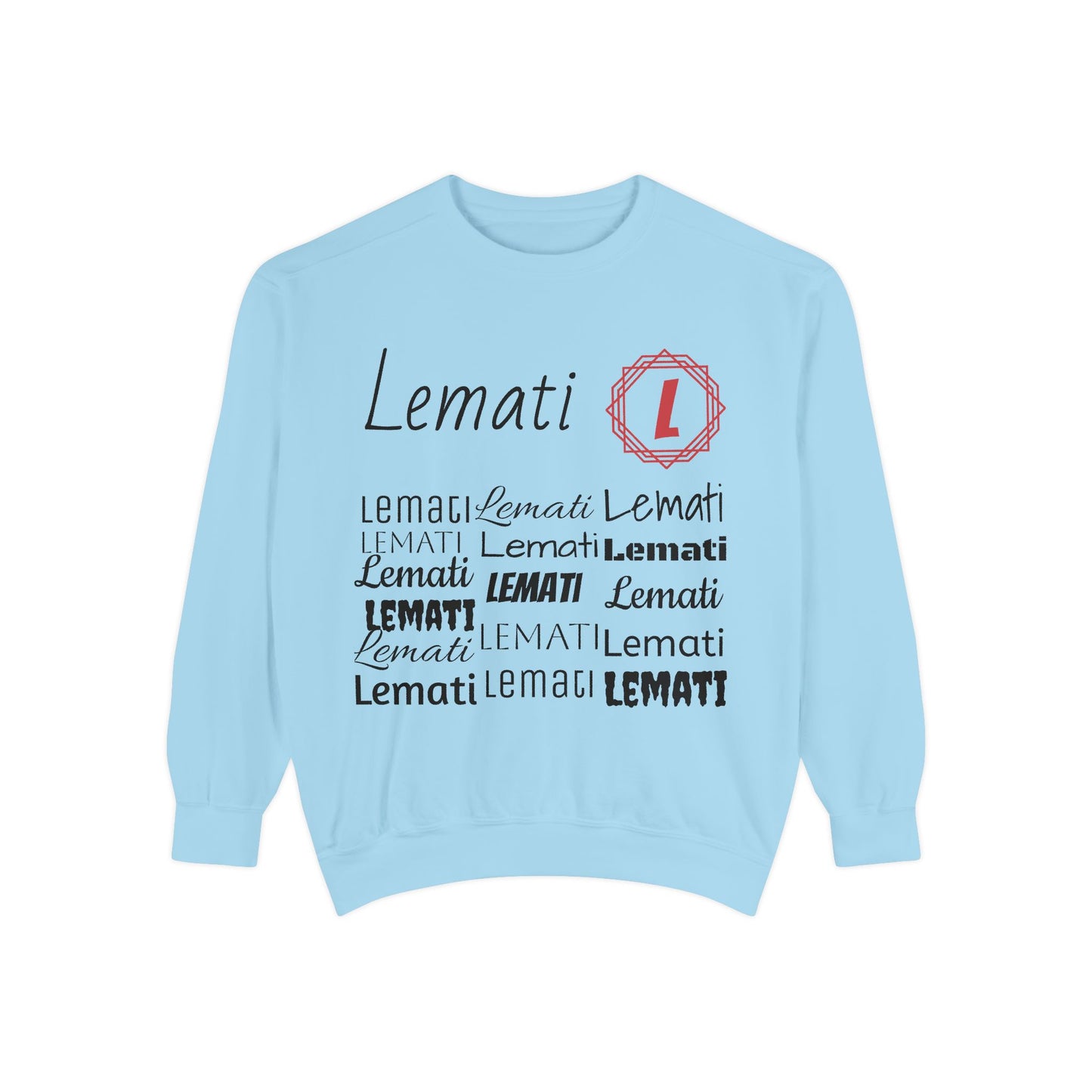 LEMATI Garment-Dyed Sweatshirt